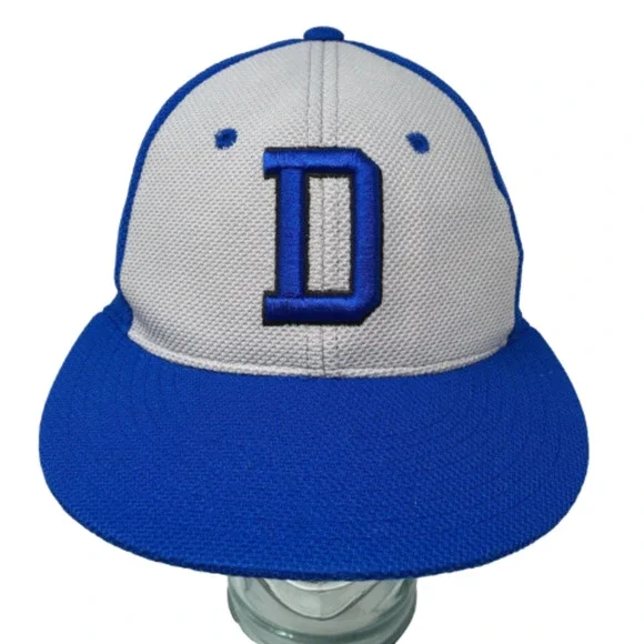 Los Angeles Dodgers Baseball Cap MLB Blue Gray Zephyr Fitted Size M/L Hat - Picture 2 of 8